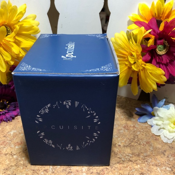 New Kpcuistic Red Rose & Butterfly Tea/Coffee Mug W/Silver Spoon & Coaster - Picture 10 of 11